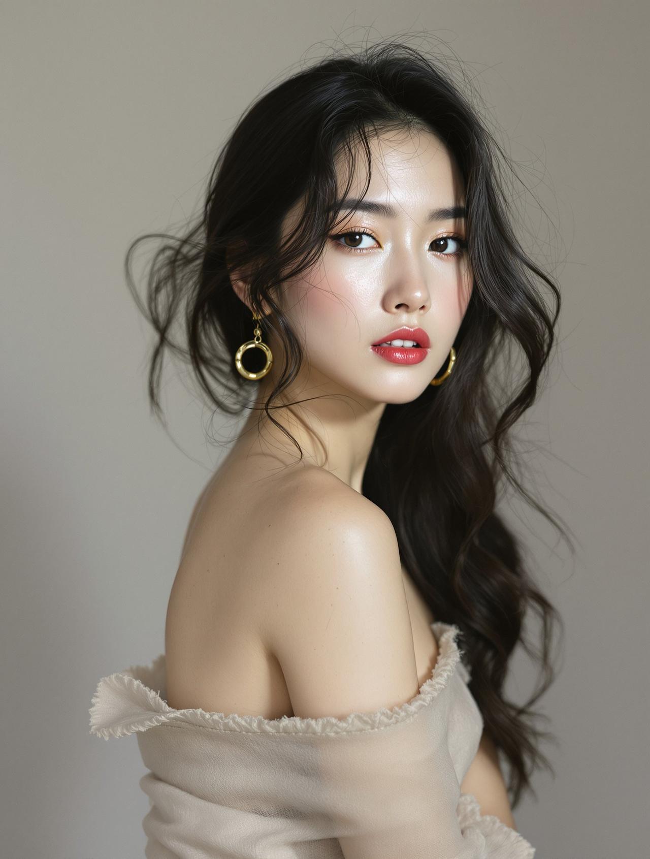 美女人体艺术写真禁欲系：冷色调